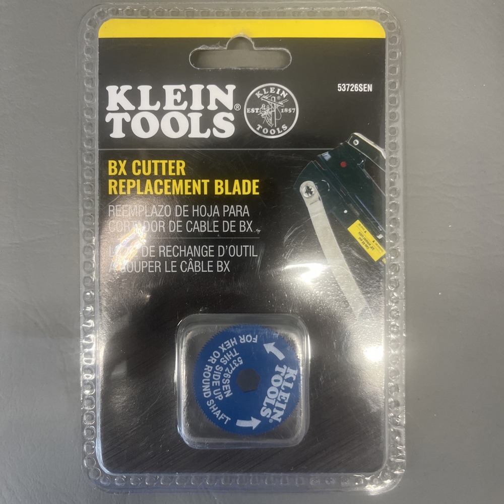 Brand New Sealed Klein Tools 53726SEN BX Cutter Replacement Blade Wheel 53725